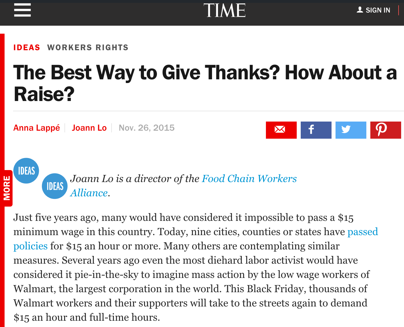 TIME: The Best Way to Give Thanks? How About a Raise?